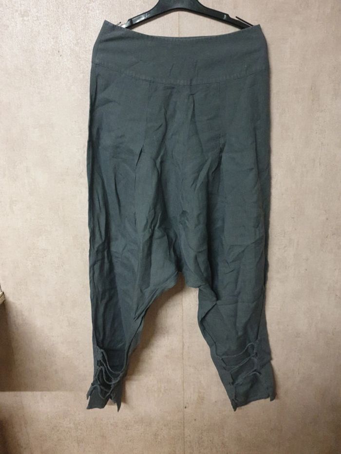Pantalon sarouel fermeture zippé latéral