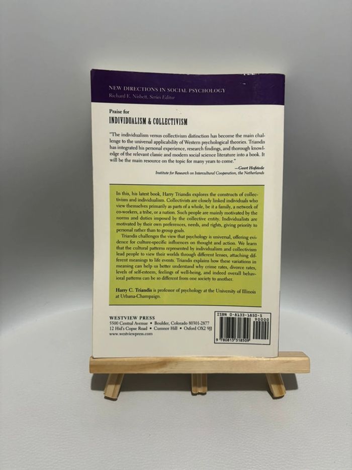 Book Individualism & Collectivism - photo numéro 2
