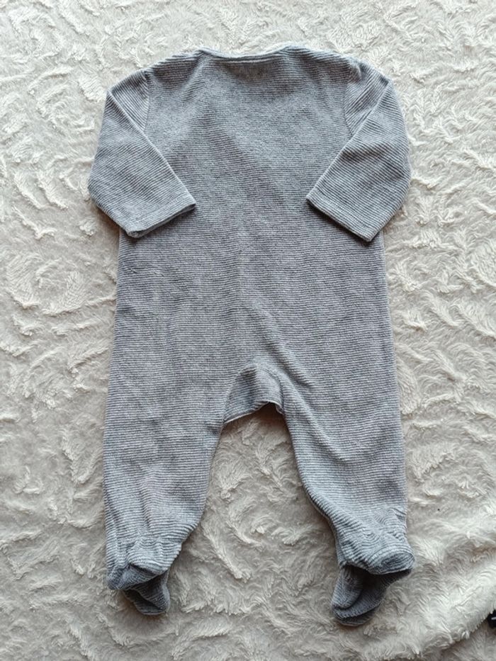 Pyjama grenouillère velours Mixte 6 mois Lapin étoile Kiabi Eco conception coton bio - photo numéro 7