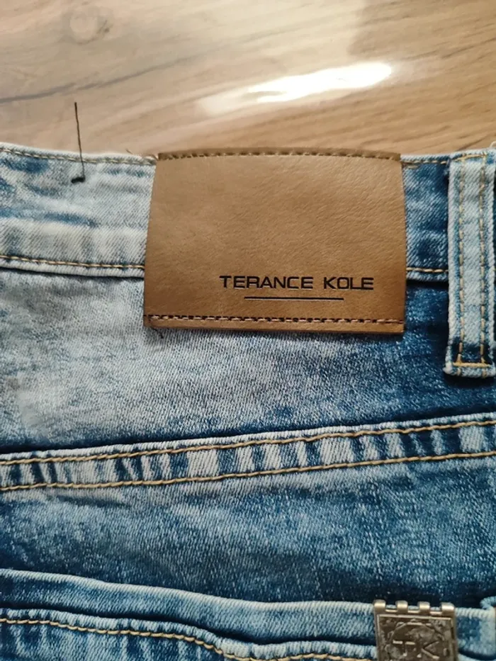 Jean droit Terance Kole Bleu Taille 46 - Confort et style ! Prix mini ! - photo numéro 5
