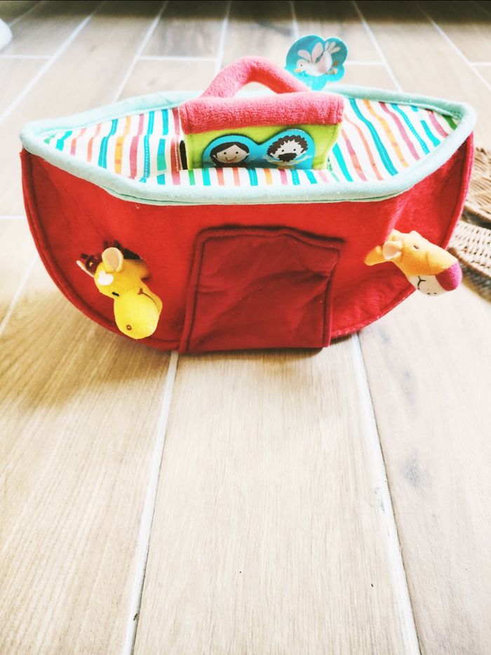 🐘 L'Arche de Noe avec animaux en tissu /peluche marque Lilliputiens - photo numéro 5
