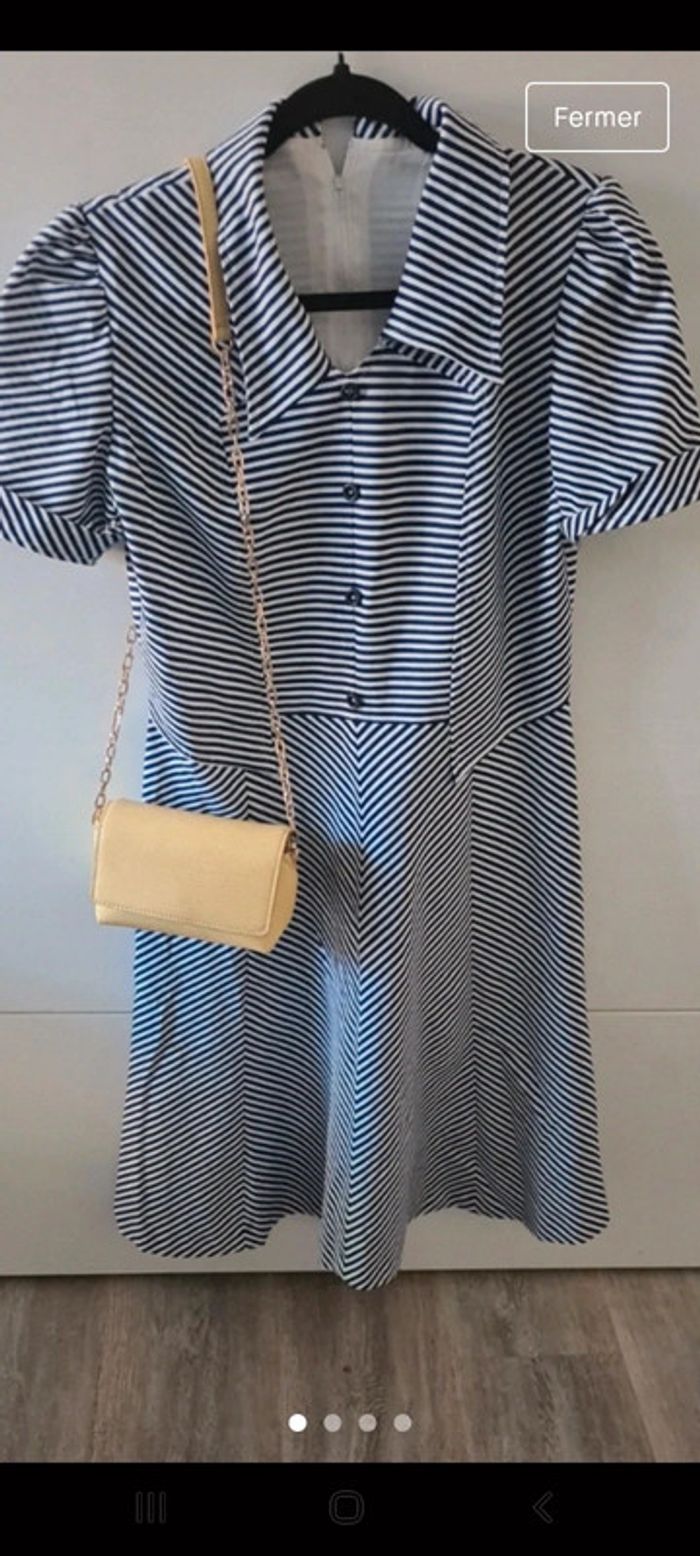 Robe rayures Vintage - photo numéro 2