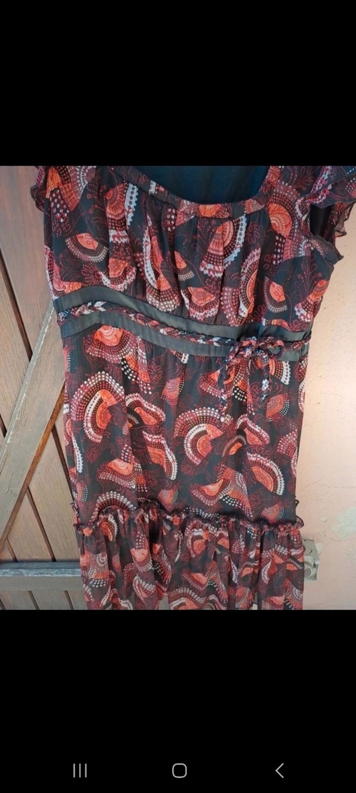 Robe femme xanaka taille 40 avec manches en voile volant et bas - photo numéro 4