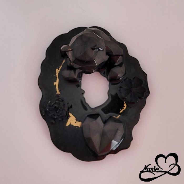 Support de téléphone Nounours Noir et Doré - photo numéro 8