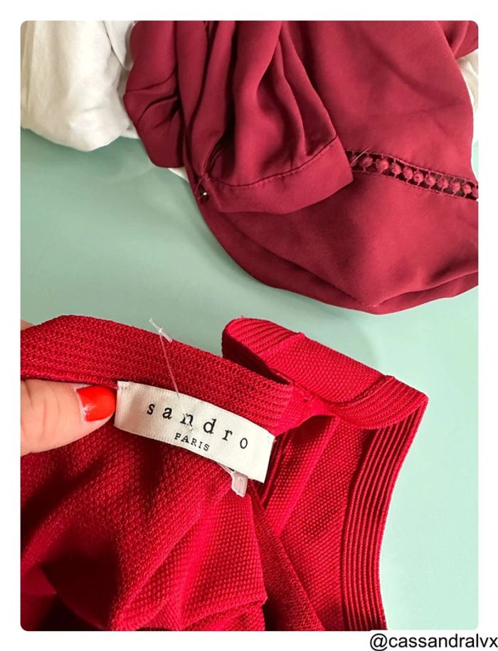 Robe rouge Sandro - photo numéro 4