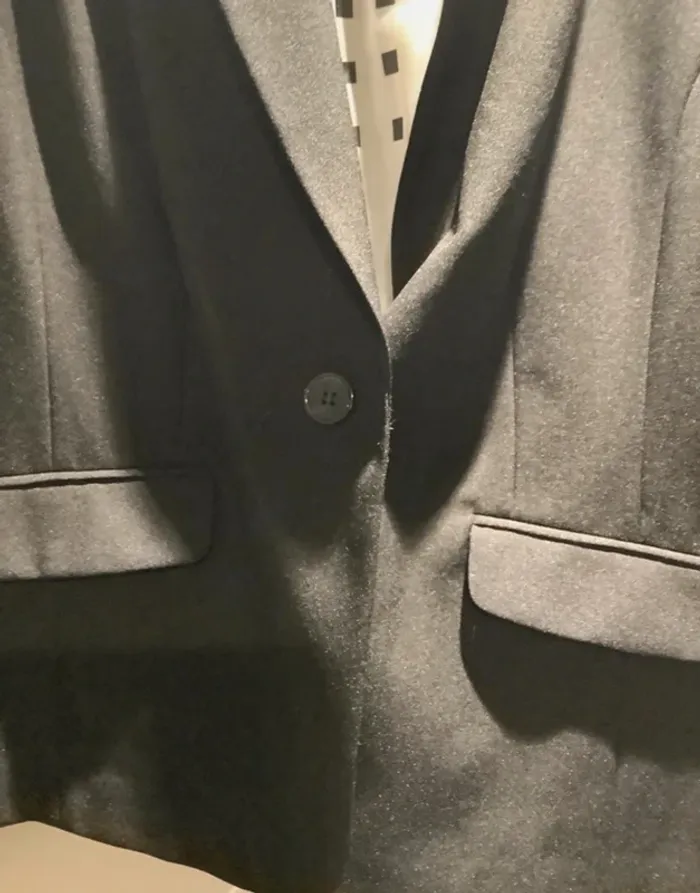 Blazer noir à épaulette femme taille 44 de marque Yessica - photo numéro 3