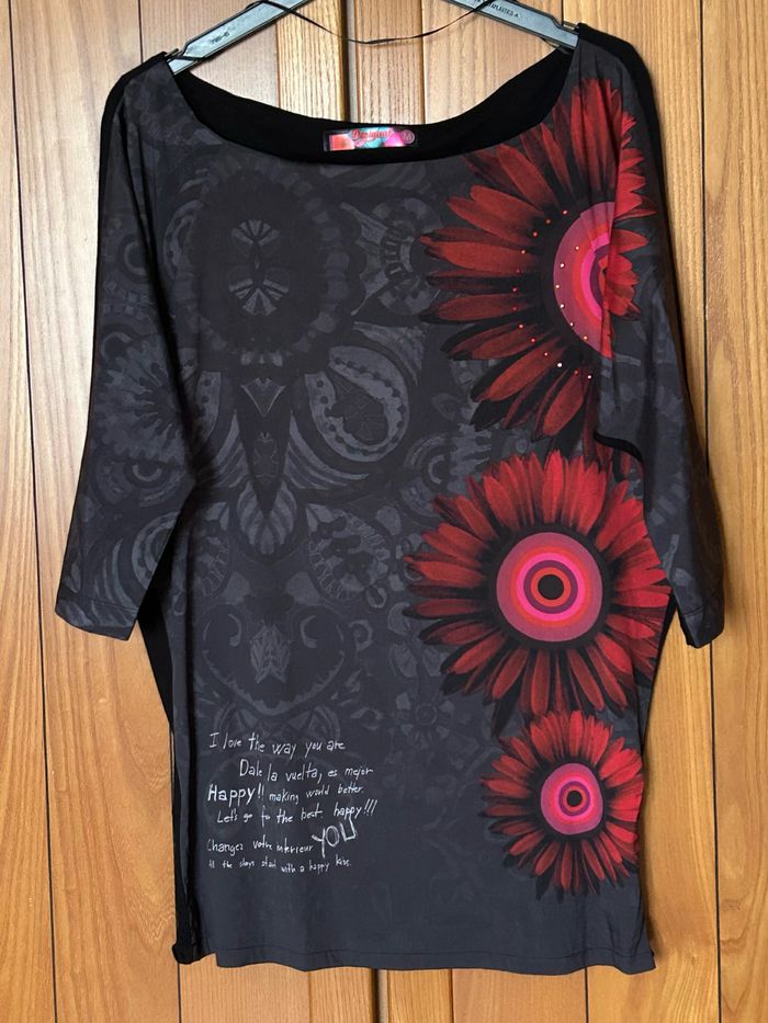 Teeshirt encolure bateau manches raglans