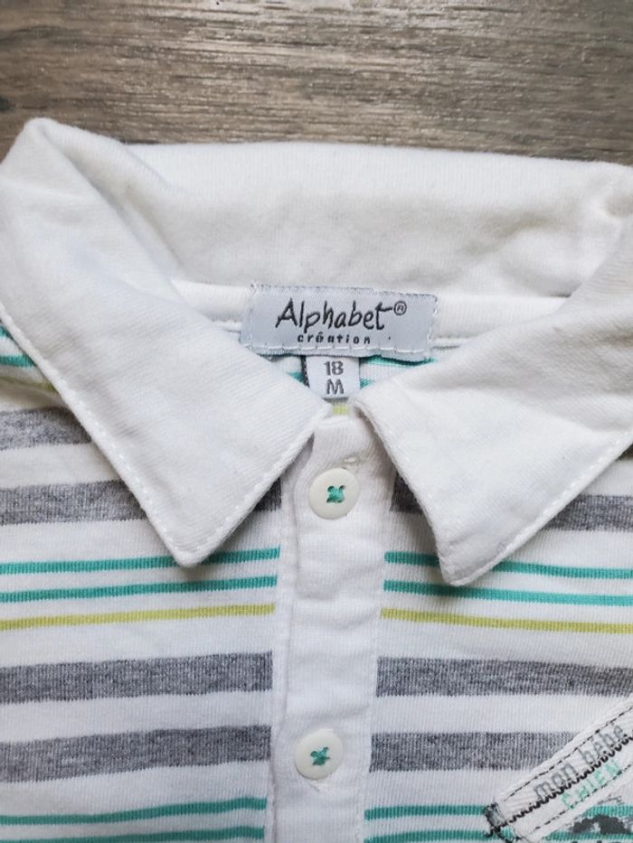 Polo taille 18 mois très bon état Alphabet - photo numéro 2