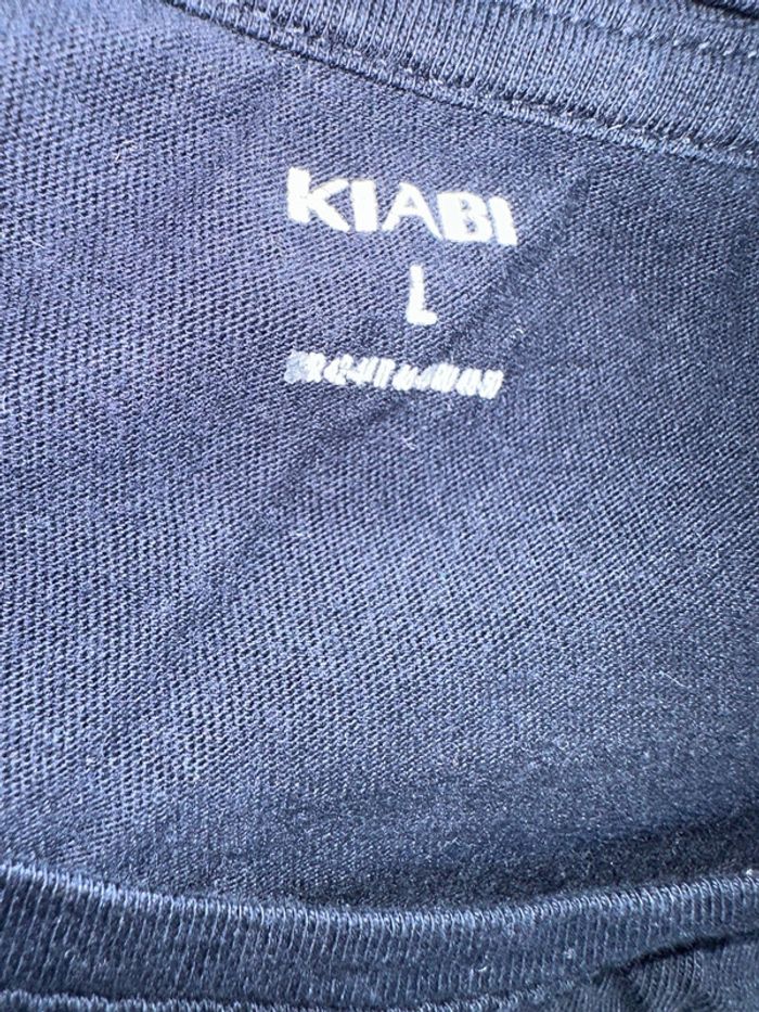 Lot 2 chemise de nuit manches courtes kaki & marine Kiabi - photo numéro 2