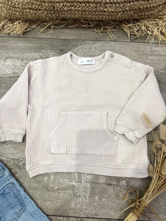 Ensemble pull et jean Zara obaibi 9/12 mois 80cm - photo numéro 4