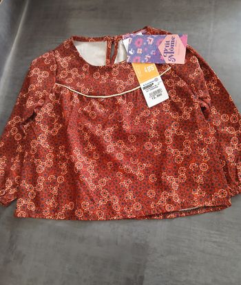 chemisette chemise tunique fille p'tit mome 4 ans 
