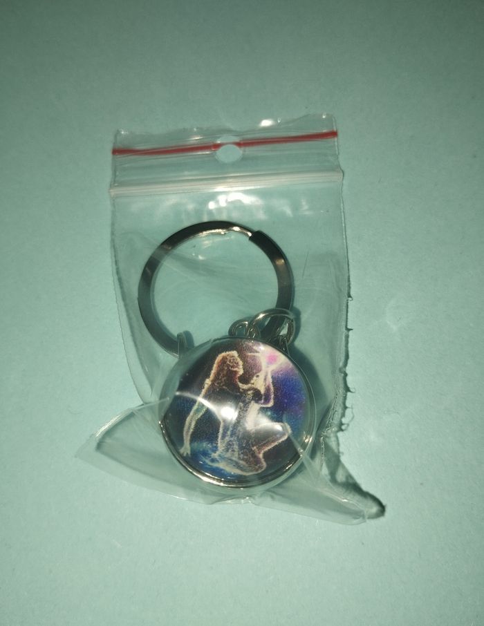 Porte clé signe astrologique verseau