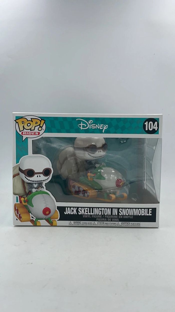 Figurine Funko Pop Disney Jack Skellington In Snowmobile N•104 neuf