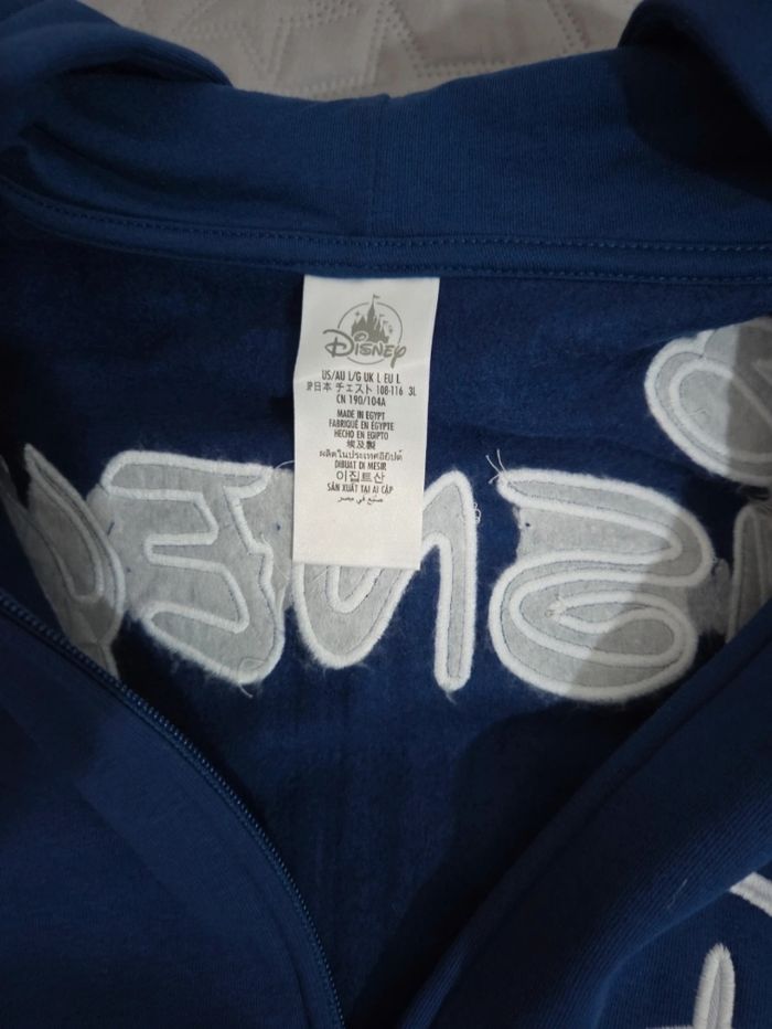 Sweat zip à capuche logo ©️ Disneyland Paris✨️ taille L +1 goodies 🎁 Disney offert - photo numéro 3