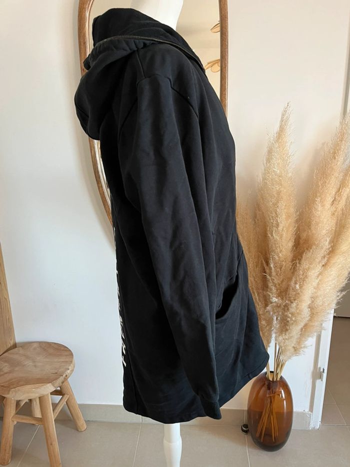 Sweat long/veste noir French Terry 18.18 - photo numéro 5
