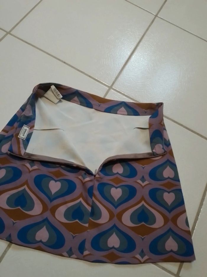 Mini Jupe femme Motif cœur psychédélique Pimkie - photo numéro 12