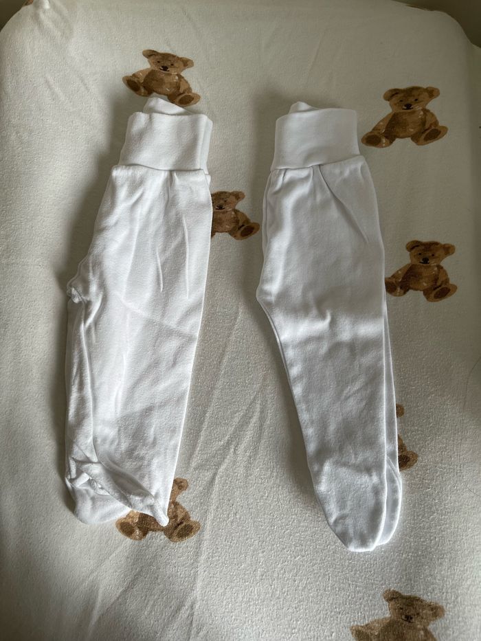Lots 2 leggings blanc