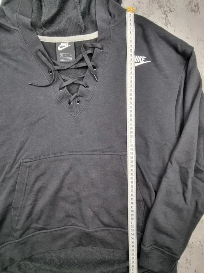 Sweat à capuche noir Nike – Taille S Femme (mesures en photos) - photo numéro 5