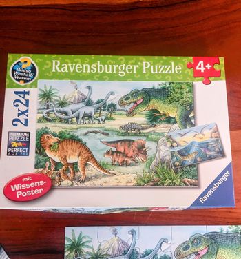2 puzzles dinosaures