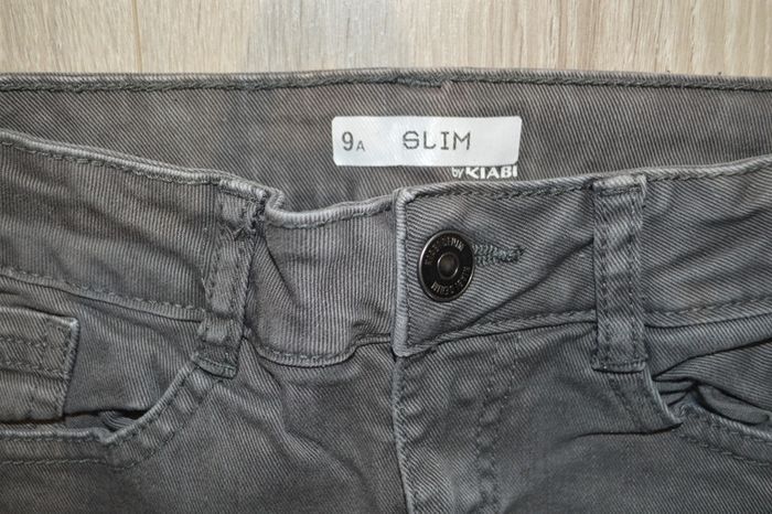 Jean gris slim Kiabi 9 ans Taille réglable - photo numéro 2