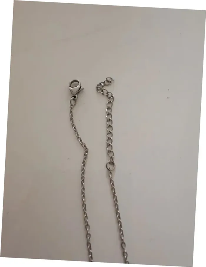 Collier argenté étoile & soleil 🌞 Élégant, brillant, bijou femme tendance - photo numéro 3