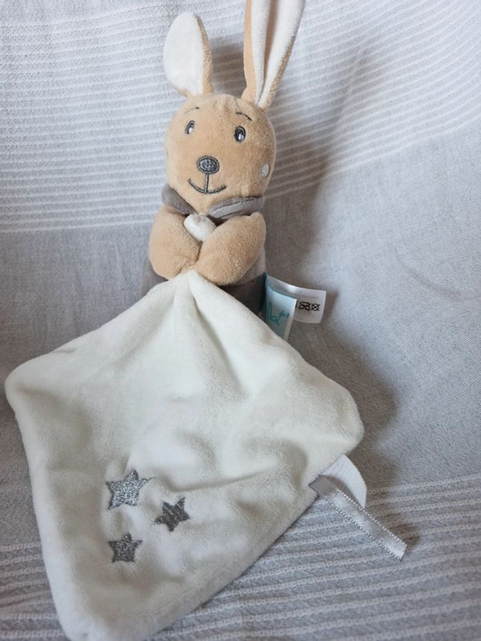 Doudou lapin pantin Pm perlim Babynat - photo numéro 2