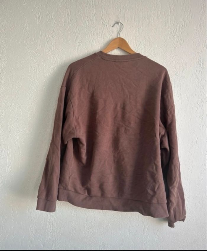 Pull couleur marron /violet ados design taille M