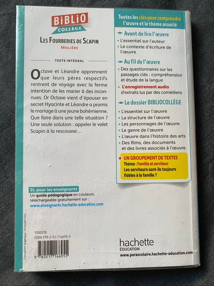 Bibliocollège - Les Fourberies de Scapin, Molière - photo numéro 2