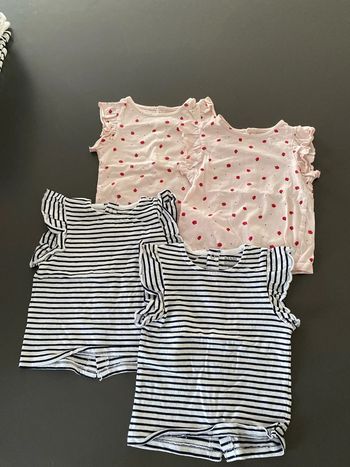 lot de 4 t-shirts 6 mois kiabi