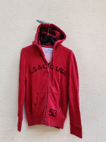 Veste rouge à capuche Levi Strauss et Co T.S