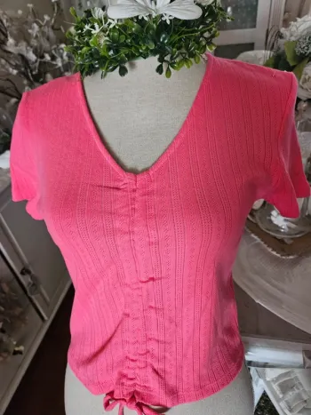 Haut rose Jennyfer Taille L Neuf