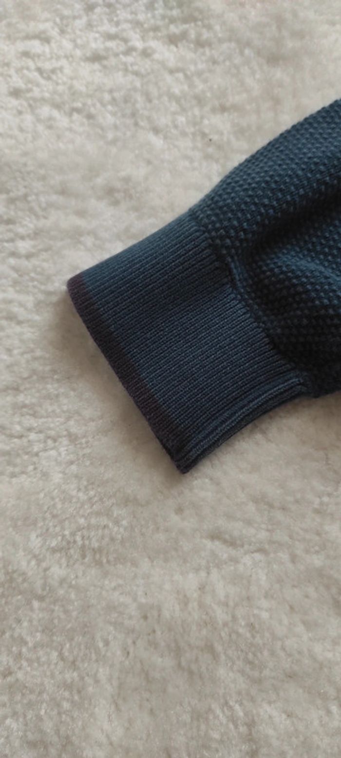 Pull col montant avec zip au cou Carnet de Vol L bleu Marine - photo numéro 8