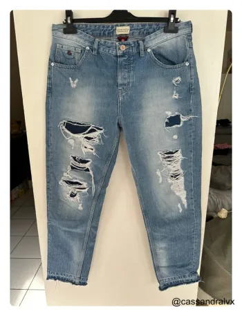 Jean bleu troué - Maison Scotch