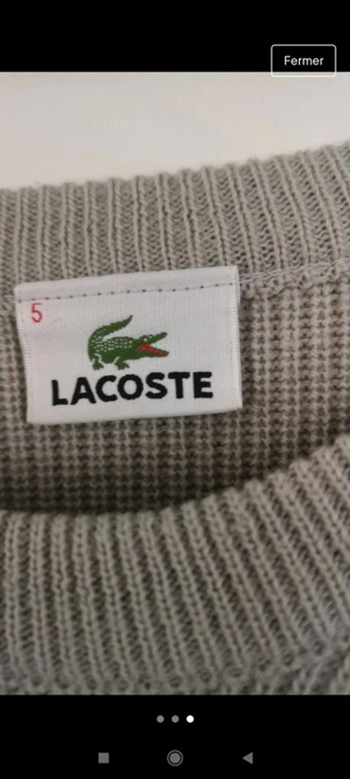 Pull Lacoste - photo numéro 3