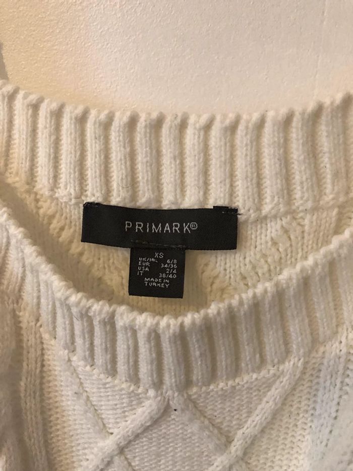 Crop top bretelles blanc primark tricot - photo numéro 2