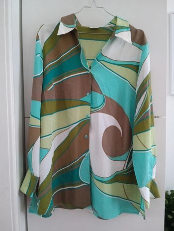 Chemise longue manches longues vintage