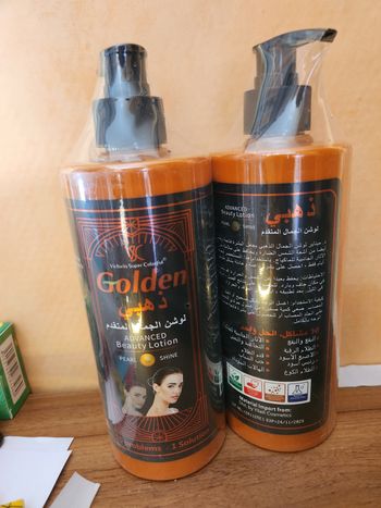 Lait corps golden blanchissantes 