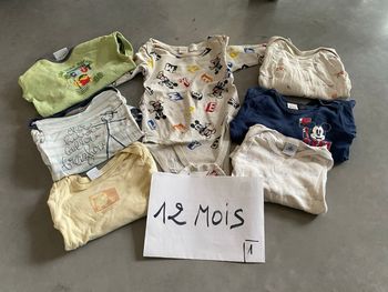 Lot 7 bodies 12 mois 