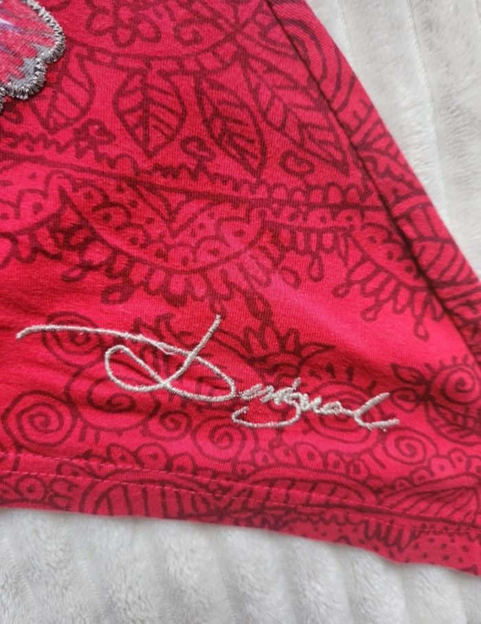 Tunique Desigual rouge & blanche – Taille 36 - photo numéro 4