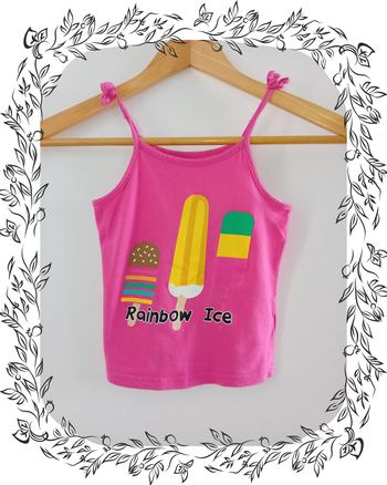 Débardeur Tissaia 5 ans fille "Rainbow ice"