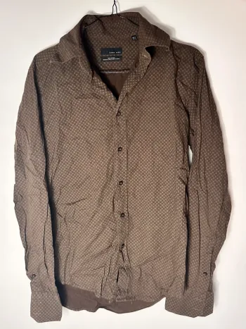 Chemise manche longue motif Zara homme