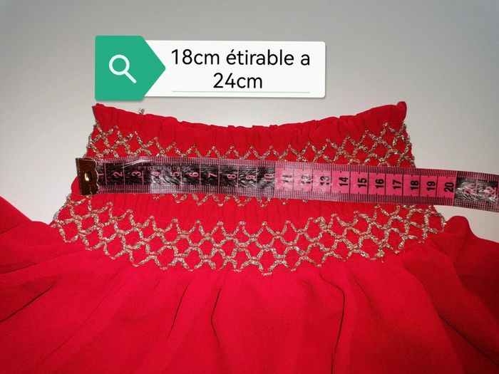 Blouse rouge argentée TU (idéal 38 au 42 - photo numéro 12