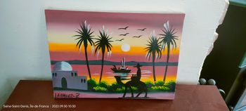 tableau sur toile paysage oriental