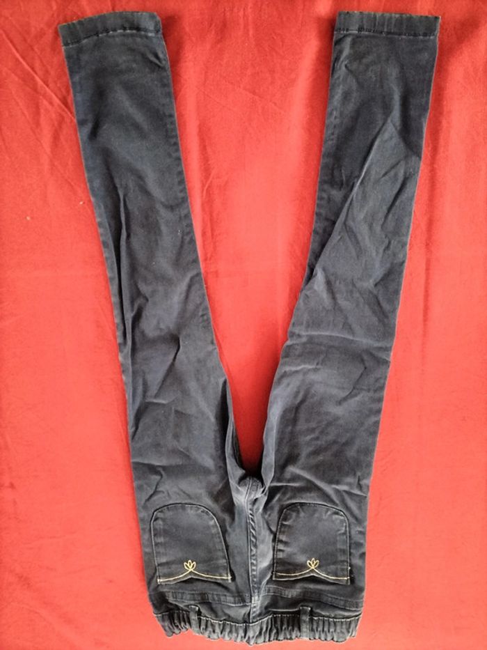 Jeans bleu foncé(marine) à enfiler en 6 ans Sergent major - photo numéro 2