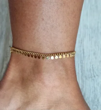 Bracelet ou chaîne de cheville neuf La maison des bijoux plaqué or 18K