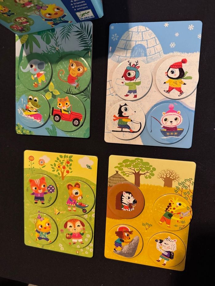 Loto 4 amis Djeco 16 pièces - photo numéro 3