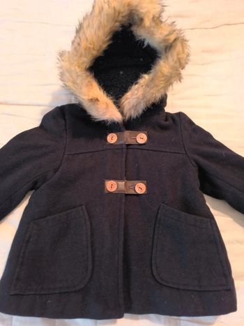 Manteau drap de laine, Vertbaudet, 86cms/2 ans