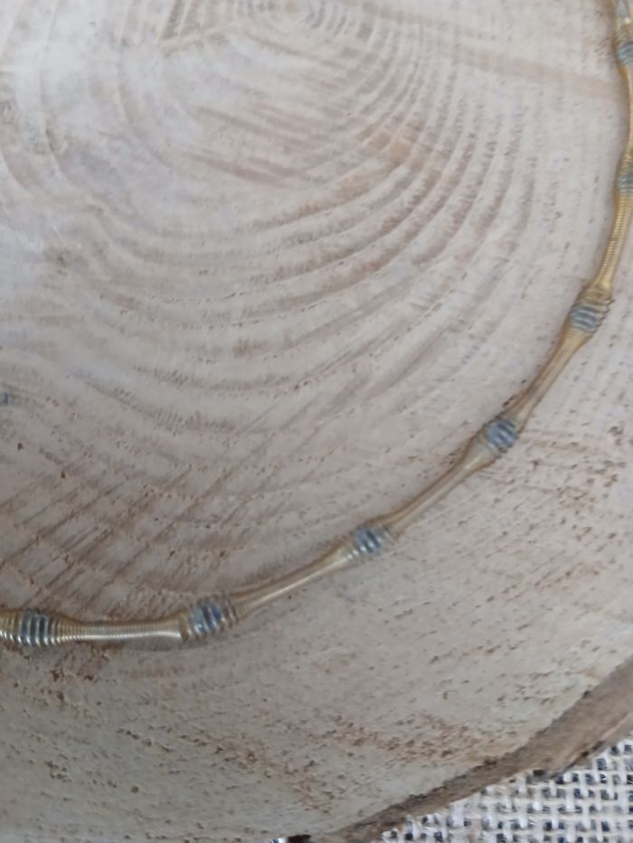 Collier élastique métal doré - photo numéro 4