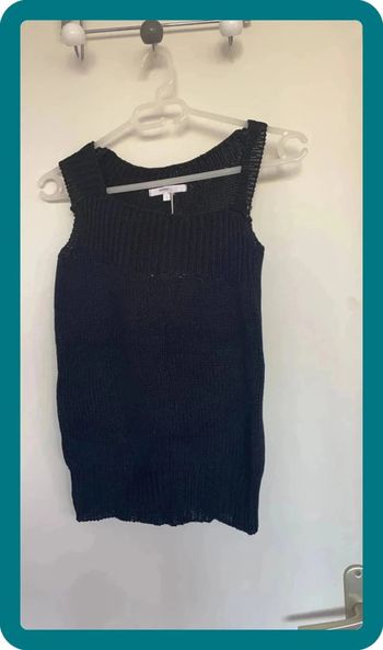 Débardeur noir asymétrique