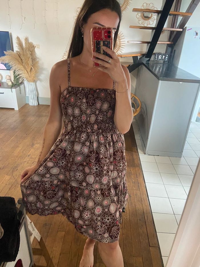 Robe à motifs coloré en coton - photo numéro 2